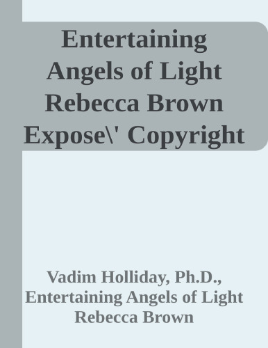 Entertaining Angels of Light - Pdf